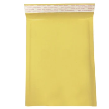 10pcs Bublina Balenie Mailing Čalúnená Samostatne Tesnenie Obálky BagPaper Anti-tlak Žltá Moistureproof