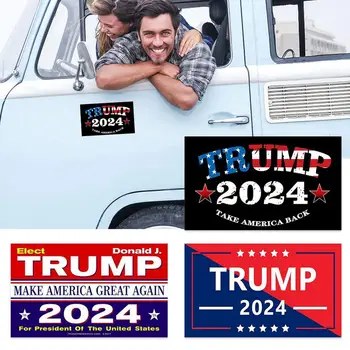 Samolepku Na Auto Dekor 2024 Nové 10pcs Trump Auto Nálepky 3.9*5.9 v Vtipné Architektúry Nálepky, Aby Amerike Veľký Znova