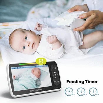 Digitálny Bezdrôtový Video Baby Monitor INFRAČERVENÉ Nočné Videnie Intercom Snímač Teploty Uspávanky Dieťa Video Monitor SM650