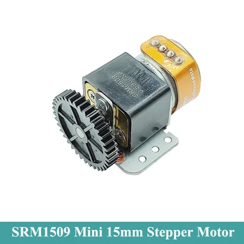 SRM1509 Micro 15 mm Full Metal Gear Stepper Motor 2-Fáza 4-Wire Mini Presnosť Prevodovka, Zintenzívnenie Motorových DIY Robot CCTV Kamery