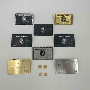 4442 Vlastné laser-cut rozšírené vlastný magnetický prúžok Členské banky black metal kreditnej karty