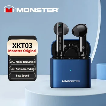 Originálne Monster XKT03 Nové Bluetooth V5.2 Slúchadlá HIFI Športové Slúchadlá TWS Bezdrôtové Slúchadlá Redukcia Šumu Slúchadlá Earpods
