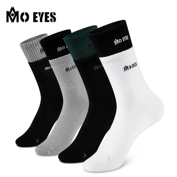 MO Oči Golf Ponožky pánske M23WZ005 Čierna a Biela Sivá Športové Ponožky pre Chlapcov a Dievčatá