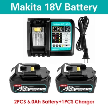Nové BL1860 18650 Nabíjateľná Batéria 18V 6.0 Ah Lítium-iónová pre Makita Batérie 18v BL1840 BL1850 BL1830 BL1860B LXT náradie