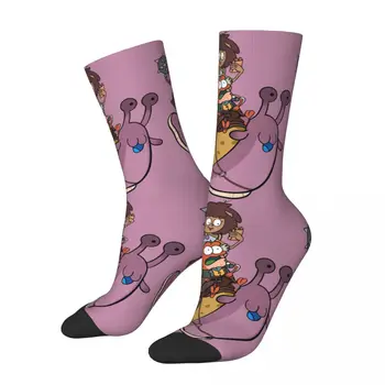 Radi Vtipné pánske kompresné Ponožky Ísť Retro Harajuku Amphibia Street Style Novinka Bezšvíkové Posádky Blázon Ponožka Darček Tlačené