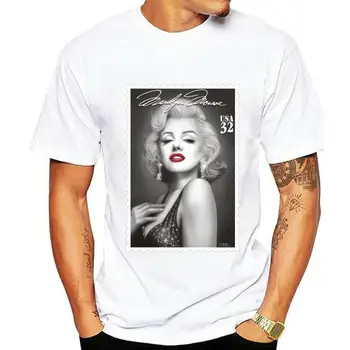 Muži t-shirt Marilyn Monroe Pôvodnej airbrush portrét tričko Ženy tričko