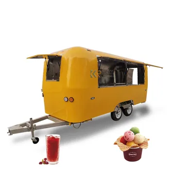 Európa Štandardné Foodtruck Fast Food Trailer Mobile Potravín Nákladných Prívesov V Sklade Potravín Predajné Kamión na Predaj USA