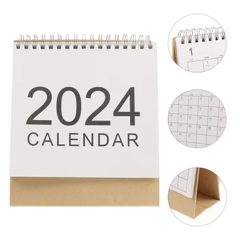 Stolový Kalendár Stolný Kalendár Mesačný Kalendár Ornament Jednoduchý Štýl Stolový Kalendár pre Office
