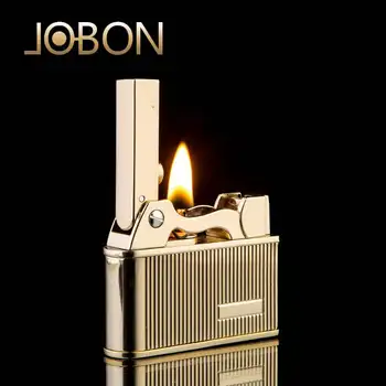 Jobon Vintage Retro Petrolej Ľahšie Tvorivé Osobnosti Kovové Benzínových Zapaľovačov Bronz Striebro Mens Gadgets Kolekcie Darček