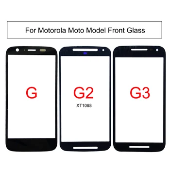 Pre Motorola Moto G G2 G3 Dotykový Panel Pre Moto XT1068 XT1063 Vonkajšie Sklo Panel Kryt Telefónu na Opravu