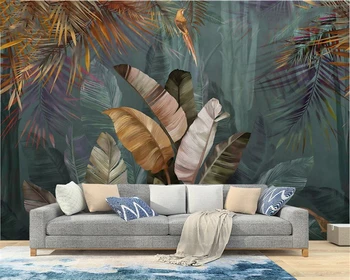 beibehang Tropických rastlín, juhovýchodná ázia tapety pre obývacia izba, TV joj, nástenná maľba 3d stenu papier stenu spálne pokrýva domov