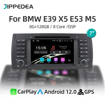 CarPlay Android 12.0 Auto Multimediálny Prehrávač Pre BMW E39 X5 E53 M5 1995-2007 GPS Navigácie 4G LTE, WiFi, Rádio Stereo DSP Bluetooth