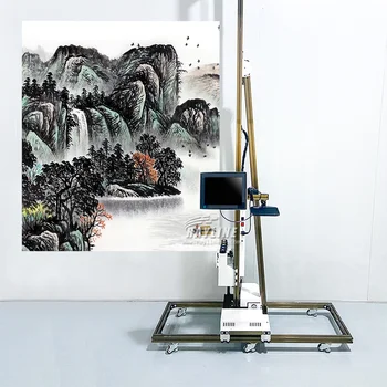 Automatické stenu atramentová tlačiareň pre priamu tlač na nástennú maľbu tlač stroj krytý uv sieťovej tlačiarne
