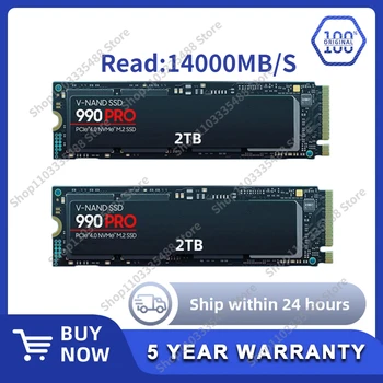 SSD high speed 990 PRO PCIe 5.0 NVMe 4.0 M. 2 2280 4TB 2TB 1 TB 14000MB/S SSD, Interný ssd Pevný Disk Pre Prenosné PC PS5