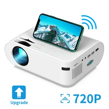 P62 Domáce Kino, LED USB Video Beamer Pre Mobilný Telefón, Mini Projektor Android 4500 Lúmenov 1920*1080P Podporované Miracast