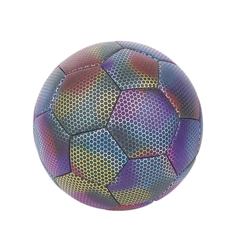Holografické Futbalovej Lopty - Svietiť V Tme, Reflexná, Veľkosť 5 - Ideálne Pre Deti, Ľahko Nainštalovať