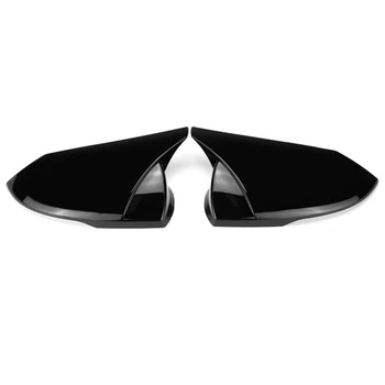 M Štýl Auto Lesklé Čierne Spätné Zrkadlo Pokrytie Výbava Rám, Bočné Zrkadlo Čiapky pre Hyundai Elantra 2021 2022