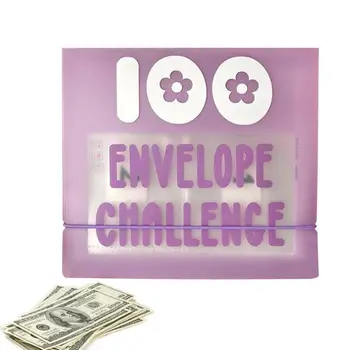 Úsporu Peňazí Binder Úspory Výzvy Binder Obálky S Hotovosťou 100 Obálky Výzvou Spojivo Pre Kontrolu Peniaze Šetrí Peniaze