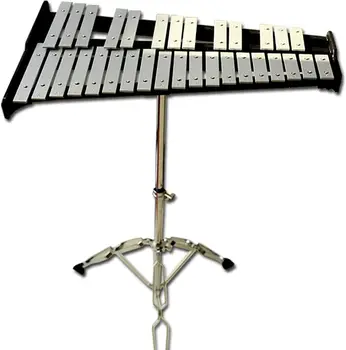 32 Poznámka Glockenspiel Xylophone Bicie Súpravu, s Výškovo Nastaviteľný Stojan, dolné časti stehien a Cestovná Taška