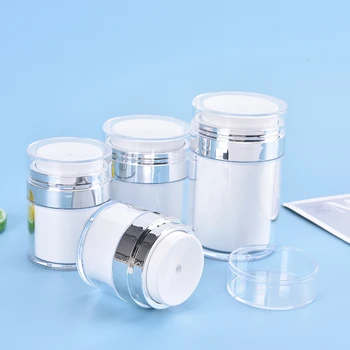 Akryl Airless Čerpadla Jar Prázdne Akryl Krém Fľaša Naplniteľné Kozmetické Containe