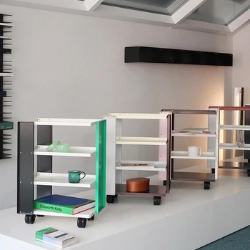 Kolesá Obývačke Skrinky, Farebné Moderné Luxusné Salon Železa Dizajnér Displej Strane Tabuľky Zásuvky Muebles Pohyblivý Nábytok