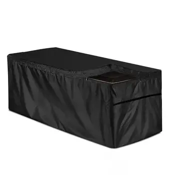 Vonkajšie Skladovanie obal UV Protector Vonkajšie Nepremokavé Deck Box Ochrany Vonkajšie Waterproof Black Prachotesný Krytu UV