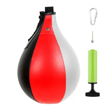 Boxerské Rýchlosť Taška PU Kožené Visí Dierovanie Guľa Otočná Cvičenie Speedball Kope Platformu Zariadenia MMA Školenia Speedball