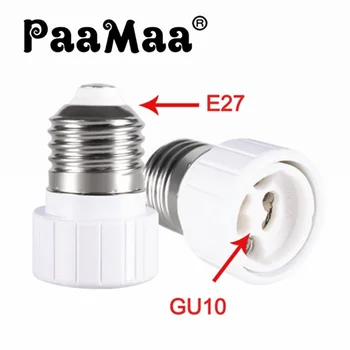 E27 na GU10 Adaptér LED Žiarovka Pätica Štandardné E27 Rozhranie Ohňovzdorné Materiály Vhodné Pre LED Rastlín Svetlo Pohár Halogénové Lampy