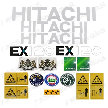 Hitachi ex60, 120, 200-5, 230, 270, 300, 350-5 bager samolepky a nálepky, všetky vozidla samolepky a chvost labels