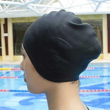 Bazén Spp Chrániť Uši Dlhé Vlasy, Vysoko Elastické Plávanie Čiapky Muži Ženy Nepremokavé Veľké Silikónové Potápanie Klobúk pre Dospelých