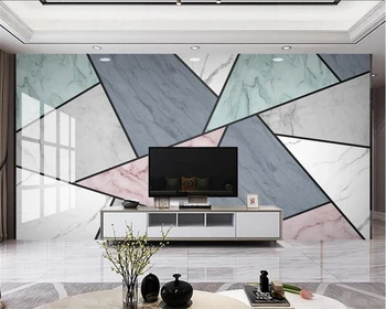 beibehang Vlastný moderný minimalistický geometrické mramor, kameň, drevo, zrno kombinácie pozadia, tapeta na stenu papiere domova