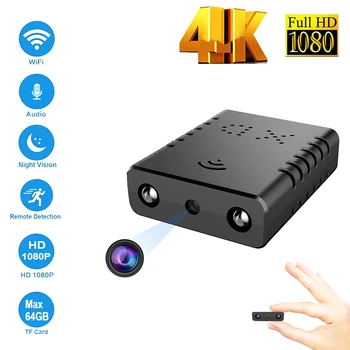 1080P HD Bezdrôtový Wifi Kamery, Mini Kamery, Nočné Videnie IR-CUT Detekcia Pohybu Smart Micro Vonkajší Hlas, Video Záznam 4k