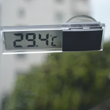 Auto LCD Digitálny Teplomer Auto Okno Vonkajšie úspory Energie Rozchod Smart Číslo Teplota Nástrojov