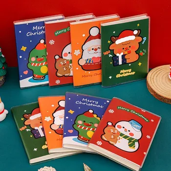 1 Kus Cartoon Vianočné Plastové Puzdro Kniha Tvorivé kancelárske potreby Kancelárske potreby Školy mini Notebook deti Vianočný Darček