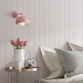 Moderný Jednoduchý Obyčajný Prúžok Textúra Tapety 3d Plastický Čistá Farba Tapety Spálňa Decor Domov Dodávky abstraktných de parede Severskej