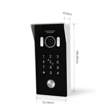Wifi Bezdrôtové Video Dvere, Telefón, Intercom Odomknúť Systém Video Doorphone za Apartmán