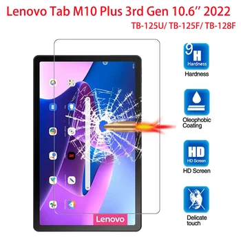 Tablet HD Tvrdeného Skla Screen Protector Pre Kartu Lenovo M10 Plus 3. Gen 10.6 Palcový 2022 Ochranné proti Poškriabaniu Film