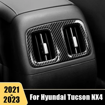 Pre Hyundai Tucson NX4 2021 2022 2023 Auto Zadné Klimatizácia Ventilačné Zásuvky Nálepky Výbava Kryt Auto Rám Dekorácie, Doplnky