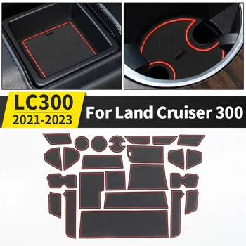 Pre Toyota Land Cruiser 300 2022 Interiér Dekorácie Doplnky Lc300 J300 Skladovanie Mriežky Chladiča Vody Pohár Mat Úložný Box Mat