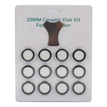 12Pack Ultrazvukové Hmly Maker Fogger Keramiky Disky pre Zvlhčovač Časti Snímača Disky s Spp Nástroj