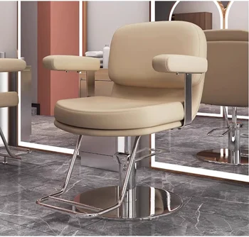 High-end holičstvo stoličky vlasy salon špeciálne rotačné výťah vlasy rezanie stoličky Svetlo luxusné vlasy salon žehlenie sedadla