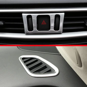 Na Nissan MURANO 2015-2017 ABS Pearl Chrome vo Vnútri Interiéru klimatizácia Ventilačné Zásuvky Kryt Výbava Auto Príslušenstvo Nálepky W4