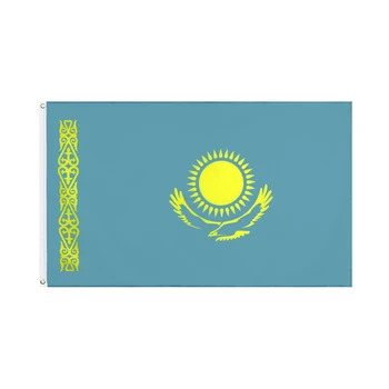 90x150cm Kazachstan Vlajka Činnosť Dekoratívne Banner