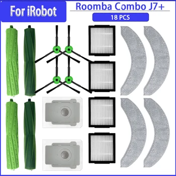 Pre IRobot Roombo Combo J7+ Koľajových Kefa Okraji Rag Mop Obrazovke Vaccum Čistiaci Robot Príslušenstvo Domáce Čistiace Prístroje Časti