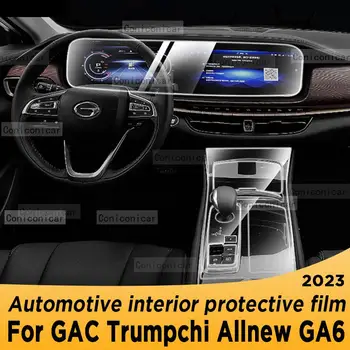 Pre GAC Trumpchi Všetky Nové GA6 2023 Prevodovka Paneli Navigácie Automobilový priemysel Interiér TPU Ochranný Film Anti-Scratch Nálepky