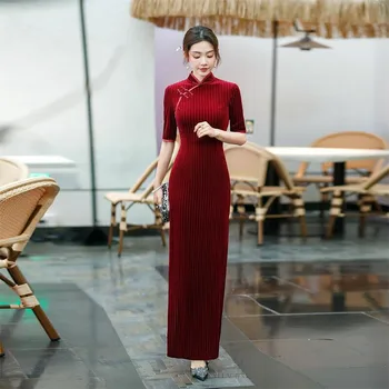 Cheongsam Čínske Tradičné Šaty pre Ženy Qipao Módne Oblečenie pre Ženy, Oblečenie Bežné Vintage Elegantné Streetwear Lete