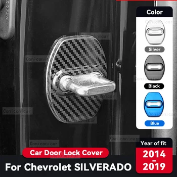 Pre CHEVROLET SILVERADO 2014-2019 Auto Door Lock ochranný Kryt Proti hrdzu z Nerezovej Ocele Auto Interiér Dekorácie Doplnky