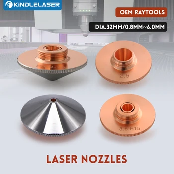 KINDLELASER Raytools Dia.32mm H15 Kaliber 0.8-6.0 jedna/dve Vrstvy Zváranie Laserové Trysky pre Vlákien Laserové Rezanie, CNC Stroj