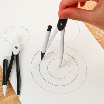 Jednoduché, Praktické Pfofessional Kompas Nastaviť Matematika Geometria Kruhu Nástroje Na Kreslenie, Kancelárske Školské Potreby Študentov Papiernictvo Dary