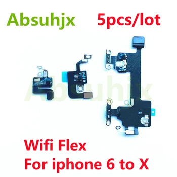 Absuhjx 5 ks Wifi Flex Kábel pre iPhone 7 8 Plus X XS Max XR 6 6S Wi-Fi Signál Antény Páse s nástrojmi Náhradné Diely